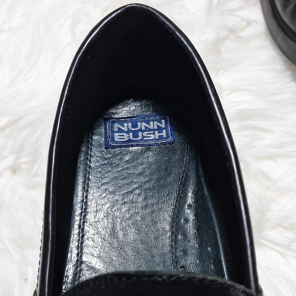 Nunn Bush 12W mens black dressy loafers